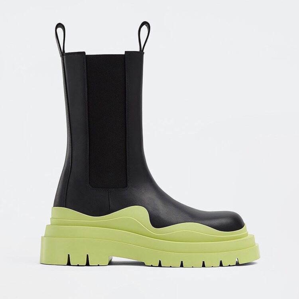 Two Tone Slip-On Chelsea Boots